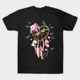 Dragonfly Dreamcatcher Love T-Shirt